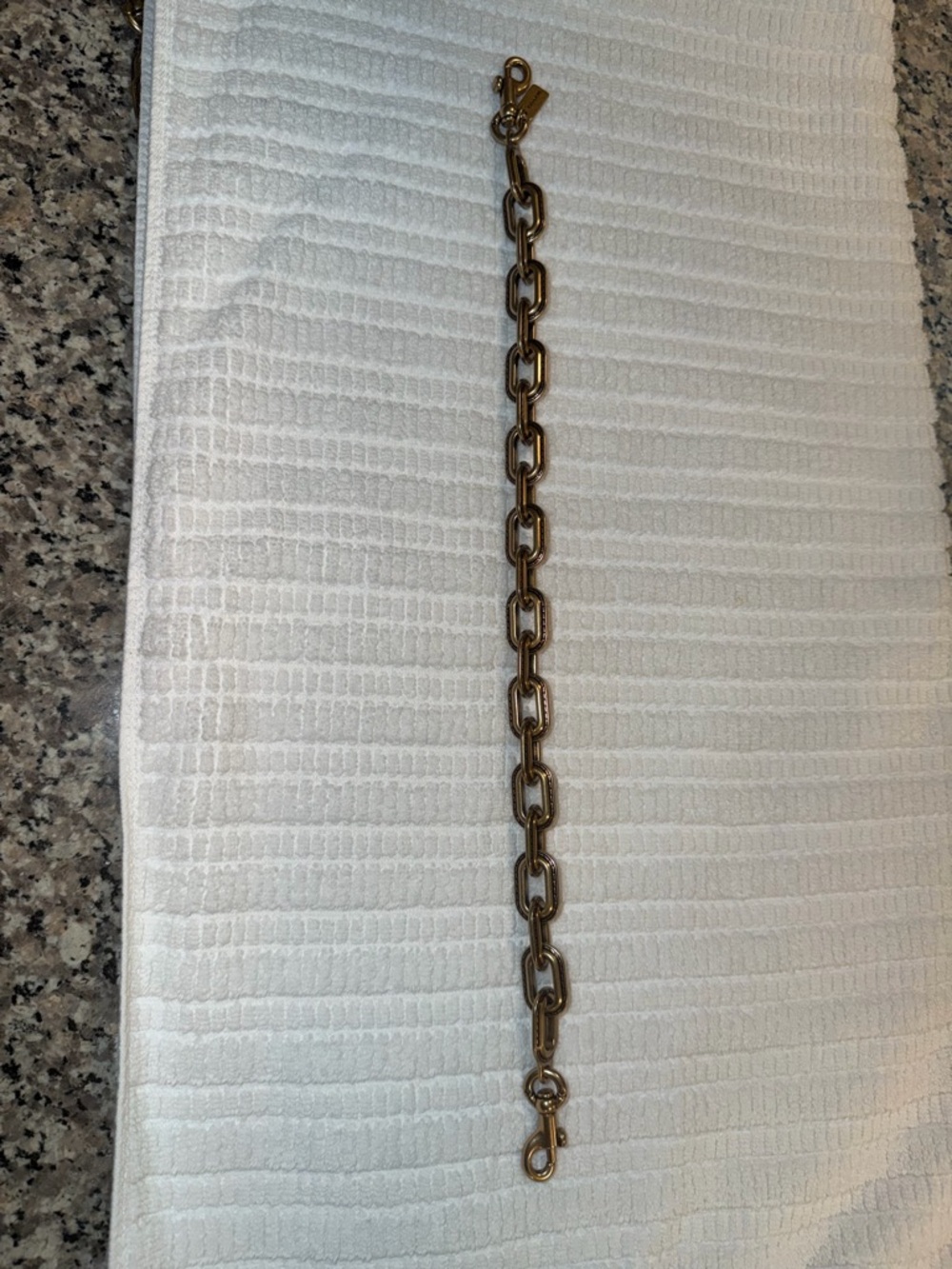 Coach Antique Brass Chain with Signature Tag - Picture 2 of 6